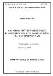 [Tóm tắt] Luận án Các nhóm, thứ týp và hiện trạng kháng thuốc của HIV-1 đang lưu hành tại các tỉnh phía nam