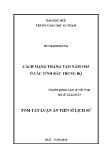 [Tóm tắt] Luận án Cách mạng tháng tám năm 1945 ở các tỉnh Bắc Trung Bộ