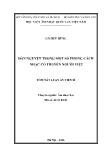 [Tóm tắt] Luận án Đàn Nguyệt trong một số phong cách nhạc cổ truyền người Việt