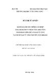 [Tóm tắt] Luận án Đánh giá chương trình can thiệp thay đổi hành vi nhằm tăng khả năng chần đoán sớm chửa ngoài tử cung tại huyện Đại Từ- Thái Nguyên, năm 2008-2011