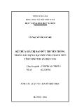 [Tóm tắt] Luận án Kế thừa giá trị đạo đức truyền thống trong xây dựng đạo đức cho thanh niên tỉnh Ninh Thuận hiện nay