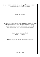 [Tóm tắt] Luận án Nghiên cứu xây dựng chuẩn kiến thức, kỹ năng các môn thể thao nâng cao theo chương trình đào tạo của trường Đại học Sư phạm Thể dục thể thao Hà Nội (dẫn chứng môn thể thao nâng cao điền kinh)