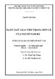 [Tóm tắt] Luận án Ngôn ngữ giao tiếp trong hôn lễ của người Nam Bộ