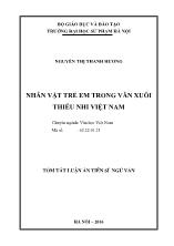 [Tóm tắt] Luận án Nhân vật trẻ em trong văn xuôi thiếu nhi Việt Nam