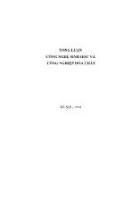 Tổng luận Công nghệ sinh học và công nghiệp hóa chất