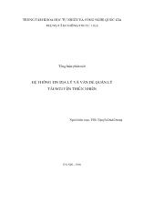 Tổng luận Hệ thông tin địa lý và vấn đề quản lý tài nguyên thiên nhiên