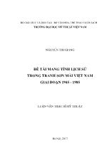 Đề tài Mang tính lịch sử trong tranh Sơn mài Việt Nam giai đoạn 1945 - 1985