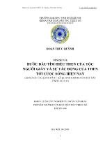 Khóa luận Bước đầu tìm hiểu then của tộc người giáy và sự tác động của then tới cuộc sống hiện nay