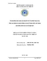 Khóa luận Tín ngưỡng dân gian của người Tày ở huyện Thạch an, tỉnh Cao bằng và ảnh hưởng của nó trong việc xây dựng đời sống văn hoá cơ sở hiện nay