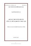 Luận án Quản lý nhà nước đối với công ty chứng khoán ở Việt Nam