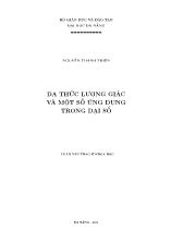 Luận văn Đa thức lượng giác và một số ứng dụng trong đại số