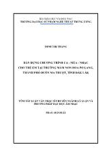 Luận văn Dàn dựng chương trình ca - Múa - nhạc cho trẻ em tại trường mầm non hoa pơ lang, thành phố buôn ma thuột, tỉnh Đắk Lắk