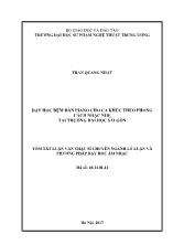 Luận văn Dạy học đệm đàn piano cho ca khöc theo phong cách nhạc nhẹ tại trường đại học Sài Gòn