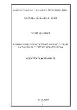 Luận văn Kế toán chi phí sản xuất và tính giá thành sản phẩm xây lắp tại công ty cổ phần xây dựng Phục Hưng