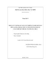 Luận văn Khảo sát và đánh giá nguy cơ ô nhiễm các hợp chất flo hữu cơ (pfcs) trong nước và trầm tích tại một số làng nghề dệt nhuộm, tái chế giấy, nhựa