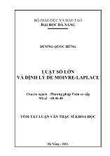 Luận văn Luật số lớn và định lý De Moivre - Laplace