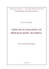 Luận văn Nghệ thuật chạm khắc gỗ đình hàng kênh - Hải phòng