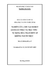 Luận văn Nghiên cứu, chế tạo robot giám sát phục vụ mục tiêu tự động hóa trạm biến áp không người trực