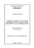 Luận văn Nghiên cứu chiết tách, xác định thành phần hóa học trong một số dịch chiết của lá và nhân quả bàng