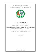 Luận văn Nghiên cứu đánh giá tác động của không khí lạnh đến một số yếu tố khí tượng trên khu vực đồng bằng bắc bộ