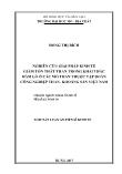 Luận văn Nghiên cứu giải pháp kinh tế giảm tổn thất than trong khai thác hầm lõ ở các mỏ than thuộc tập đoàn công nghiệp than - Khoáng sản Việt Nam