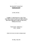 Luận văn Nghiên cứu hiện trạng và khả năng phát triển một số giống quế trồng trong điều kiện sinh thái tại huyện Trà bồng, tỉnh Quảng Ngãi