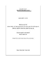 Luận văn Pháp luật về khai thác, sử dụng quyền tác giả, quyền liên quan trong những trường hợp ngoại lệ