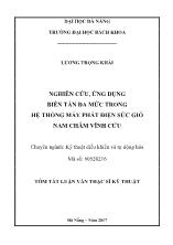 Nghiên cứu, ứng dụng biến tần đa mức trong hệ thống máy phát điện sức gió nam châm vĩnh cửu