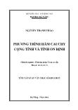 Phương trình hàm cauchy cộng tính và tính ổn định