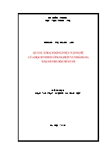 Quản lý hoạt động thực tập nghề của học sinh trường nghiệp vụ nhà hàng thành phố Hồ Chí Minh