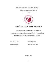 Văn hóa dân tộc thiểu số - Tang ma của người dao đỏ ở xã yên thành huyện Quang Bình, tỉnh Hà Giang