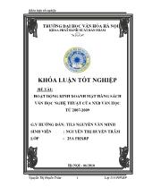 Hoạt động kinh doanh mặt hàng sách văn học nghệ thuật của nxb văn học từ 2007 - 2009