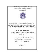 Khóa luận Biến đổi trong tập quán xây dựng nhà ở truyền thống của người mường ở xã Thạch lâm - Huyện Thạch thành - Tỉnh Thanh Hóa