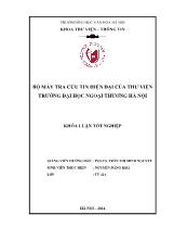 Khóa luận Bộ máy tra cứu tin hiện đại của thư viện trường đại học ngoại thương Hà Nội