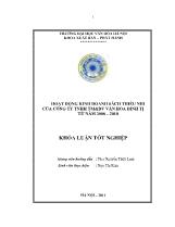 Khóa luận Hoạt động kinh doanh sách thiếu nhi của công ty TNHH TM&DV văn hóa đinh tị từ năm 2008 – 2010