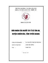 Khóa luận Hôn nhân của người tày ở xã Tân an, Huyện Chiêm hóa, tỉnh Tuyên Quang