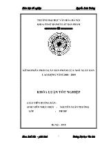 Khóa luận Kênh phân phối xuất bản phẩm của nhà xuất bản lao động năm 2008 - 2009