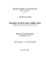 Khóa luận Tìm hiểu di tích chùa thiên niên