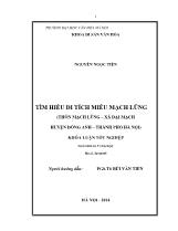 Khóa luận Tìm hiểu di tích miếu Mạch lũng (thôn Mạch lũng – xã Đại mạch huyện Đông anh – thành phố Hà Nội)