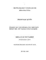 Khóa luận Tìm hiểu sưu tập gốm hoa nâu thời Trần thế kỷ XIII – XIV tại bảo tàng Nam Định