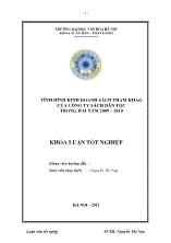 Khóa luận Tình hình kinh doanh sách tham khảo của công ty sách dân tộc trong hai năm 2009 – 2010