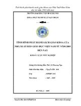 Khóa luận Tình hình phát hành sách giáo khoa của nhà xuất bản giáo dục Việt Nam từ năm 2005 đến nay