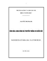 Khóa luận Văn hóa làng Bình đà truyền thống và biến đổi