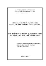 Khóa luận Văn hoá truyền thống qua một số phim điện ảnh Việt Nam thời kỳ hội nhập