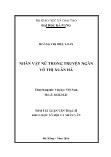 Luận văn Nhân vật nữ trong truyện ngắn Võ Thị Xuân Hà