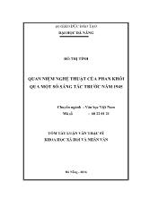 Luận văn Quan niệm nghệ thuật của phan khôi qua một số sáng tác trước năm 1945