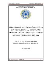 Tập quán cưới xin của người pu nà ở xã San thàng, thị xã Lai châu và ảnh hưởng của nó tới công cuộc xây dựng đời sống văn hoá mới hiện nay