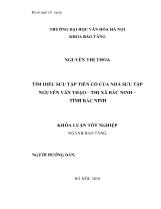 Tìm hiểu sưu tập tiền cổ của nhà sưu tập Nguyễn văn thạo – Thị xã Bắc ninh – Tỉnh Bắc Ninh